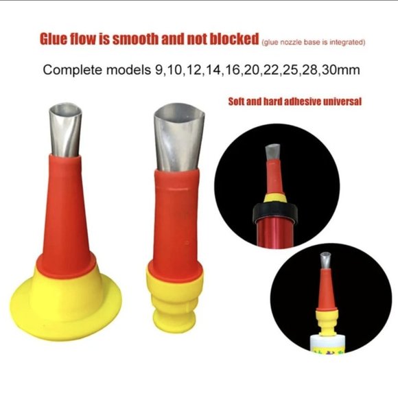 18 Pc Stainless Steel Caulk Nozzle Applicator Tool Kit New - Picture 7 of 7